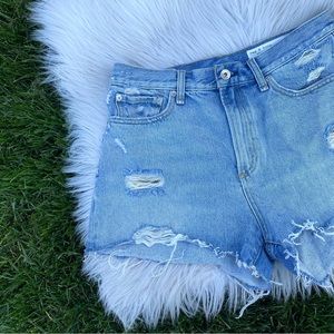 Rag & Bone High Rise Maya Denim Jean Shorty Short 28